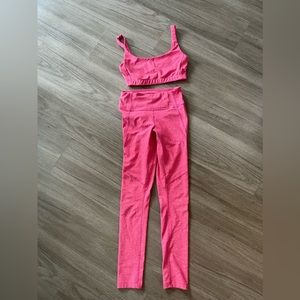 Outdoor voices hot pink Barbie pink leggings size XS
